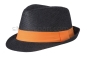 kapelusz myrtle beach czarny, pomarańczowy