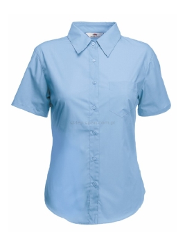 koszula kelnerska, koszula fruit of the loom, koszula z krótkim rękawem, koszula błękitna