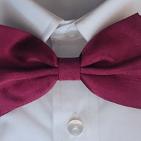 muszka kelnerska, damska, męska
podwójna , bordowa 