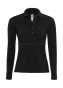 czarna, Polo Safran Pure Longsleeve women , polo długi rękaw damska, b&c