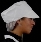 czapka furażerka z siatką na włosy i daszkiem