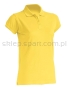 Koszulka polo męska bawełniana JHK511, jasny żółty, blady