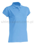 Koszulka polo męska bawełniana JHK511, błękitna