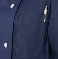 bluza kucharska granatowa, bluza kucharska damska granatowa, kieszonka w bluzie kucharskiej
