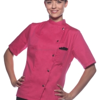 Bluza kucharska DAMSKA, Karlowsky Greta, karlowsky Jf4, kitel kucharski damski, bluza kucharska greta różowa, bluza kucharska różowa