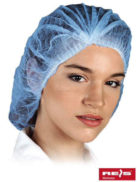 czepek na głowę clip niebieski 