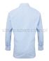 koszula kelnerska męska w kratkę premier pr320, pw320, tył koszuli, niebiesko biała