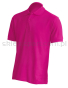 Koszulka polo, męska, bawełniana JHK510, fuchsia, ciemny rózowy
