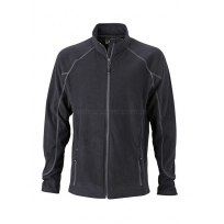 Kurtka polarowa męska JN597, czarny, Black/Carbon