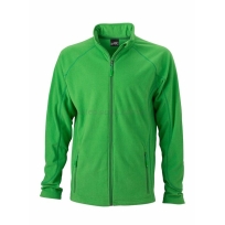 Kurtka polarowa męska JN597, zielony, Green/Dark Green