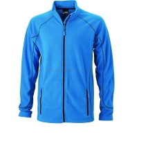 Kurtka polarowa męska JN597, niebieski, aqua/navy