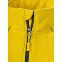 Zapięcie polar JN597, żółty, Yellow/Carbon