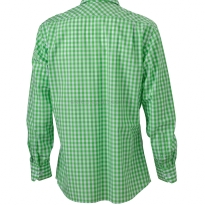 zielona 100% bawełna w kratkę Koszula kelnerska MĘSKA z długim rękawem James&Nicholsonholson