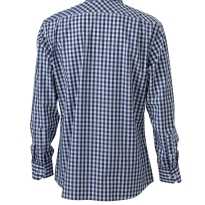 slim fit w kratkę Koszula kelnerska MĘSKA z długim rękawem James&Nicholson