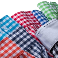 w kratkę Koszula kelnerska MĘSKA z długim rękawem James&Nicholson 100% bawełniana sklep internetowy 