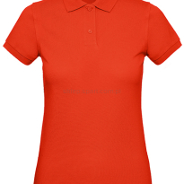 Koszulka polo damska Organiczna B&C BCPW440 czerwona