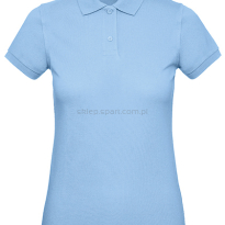 Koszulka polo damska Organiczna B&C BCPW440 błękitna, jasny niebieski