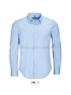 Męska koszula kelnerska długi rękaw 97% bawełna BLAKE  L01426 niebieska jasna, błękitna easycare