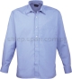 niebieska Koszula kelnerska męska z długim rękawem Premier PR200
