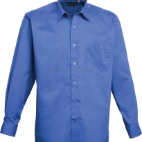 niebieski royal blue Koszula kelnerska męska z długim rękawem Premier PR200