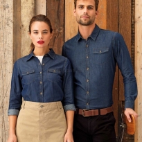 Damska koszula JEANS długi rękaw Premier PR322 - 3