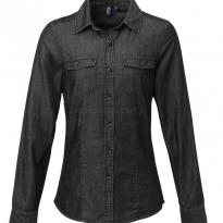 Damska koszula JEANS długi rękaw Premier PR322 - 10
