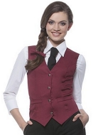 kamizelka kelnerska bordo karlowsky damska, kamizelka kelnerska damska, karlowsky wf2 bordowa 