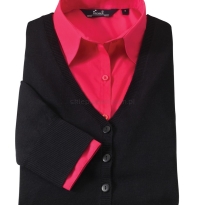 sweter kardigan czarny, do restauracji, dla kelnerek, rozpinany, dla obsługi