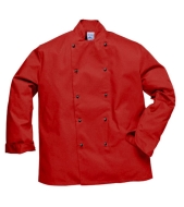Bluza kucharza Somerset C834 Czerwona XXL