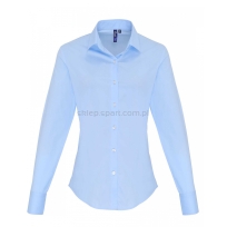 dopasowana koszula damska, wizytowa, jasnoniebieska, premier 344
