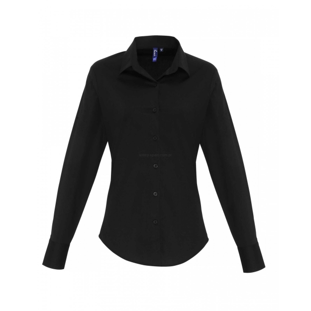 damska koszula kelnerska, czarna, PR344