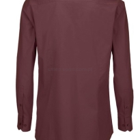 bordowa tył slim koszula kelnerska męska 97% bawełna 3% elastan B&C premium poplin P21