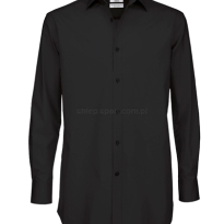 czarna koszula kelnerska męska 97% bawełna 3 % elastan B&C premium poplin P21