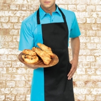 fartuch Premier PR162 , apron czarny turkusowy