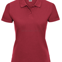 Damskie polo bawełniane Z569F, czerwony