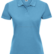 Damskie polo bawełniane Z569F, turkusowy, 
