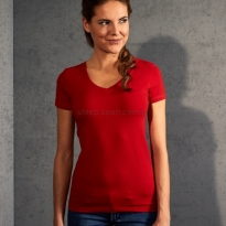 Damski t-shirt V-neck E3086 Promodoro - 5