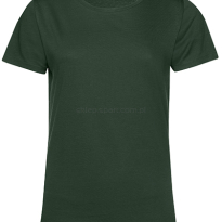 T-Shirt Damski Organic E150 BCTW02B, zielony butelkowy