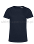T-Shirt Damski Organic E150 BCTW02B, granatowy, ciemny niebieski