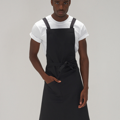 Fartuch Le Chef z paskami na krzyż DE109C