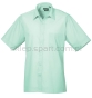 jasno zielona koszula kelnerska męska premier pr202 z krótkim rękawem