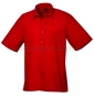 czerwona koszula kelnerska męska premier pr202 z krótkim rękawem
