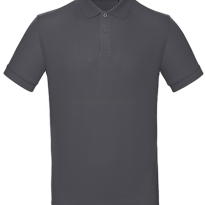 Koszulka polo męska Organiczna B&C BCPM430 ciemna szara