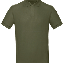 Koszulka polo męska Organiczna B&C BCPM430 khaki, zgniła zieleń