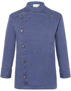 Tennessee karlowsky niebieska dżinsowa, kitel, bluza kucharska jeans