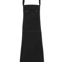 fartuch bawełniany, fartuch 100% bawełna, fartuch eko, fartuch pr132 czarny, fartuch premier pw132, pw132 premierworkwear