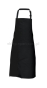 Fartuch Duo kontrastowy pas DS8572 apron czarny