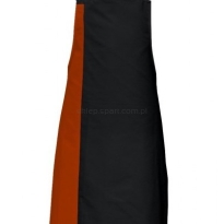 Fartuch Duo kontrastowy pas DS8572 apron ceglasty