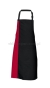 Fartuch Duo kontrastowy pas DS8572 apron czerwony