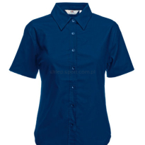 koszula kelnerska fruit of the loom z krótkim rękawem granatowa